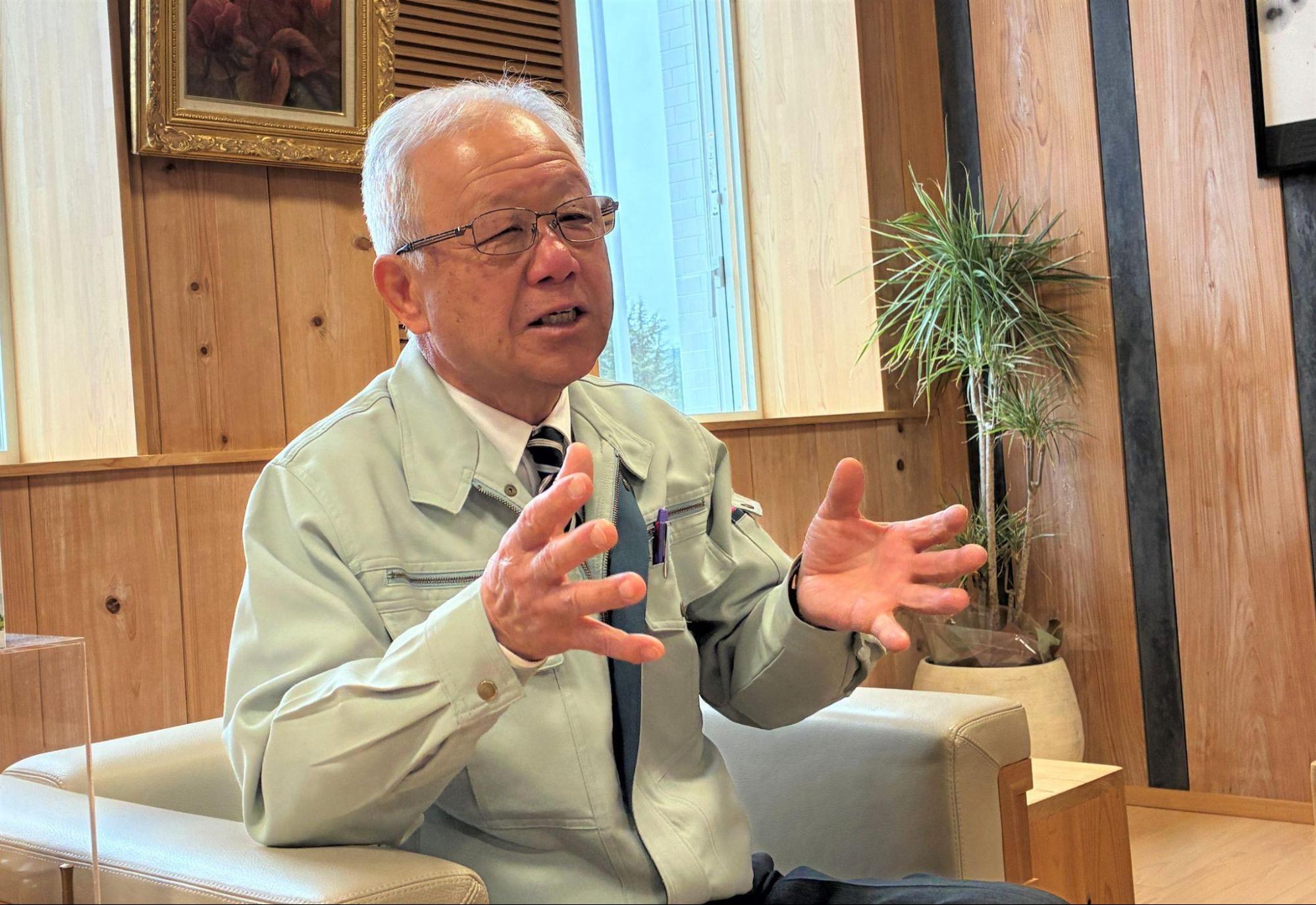 町の未来を語る塩谷町・見形和久町長