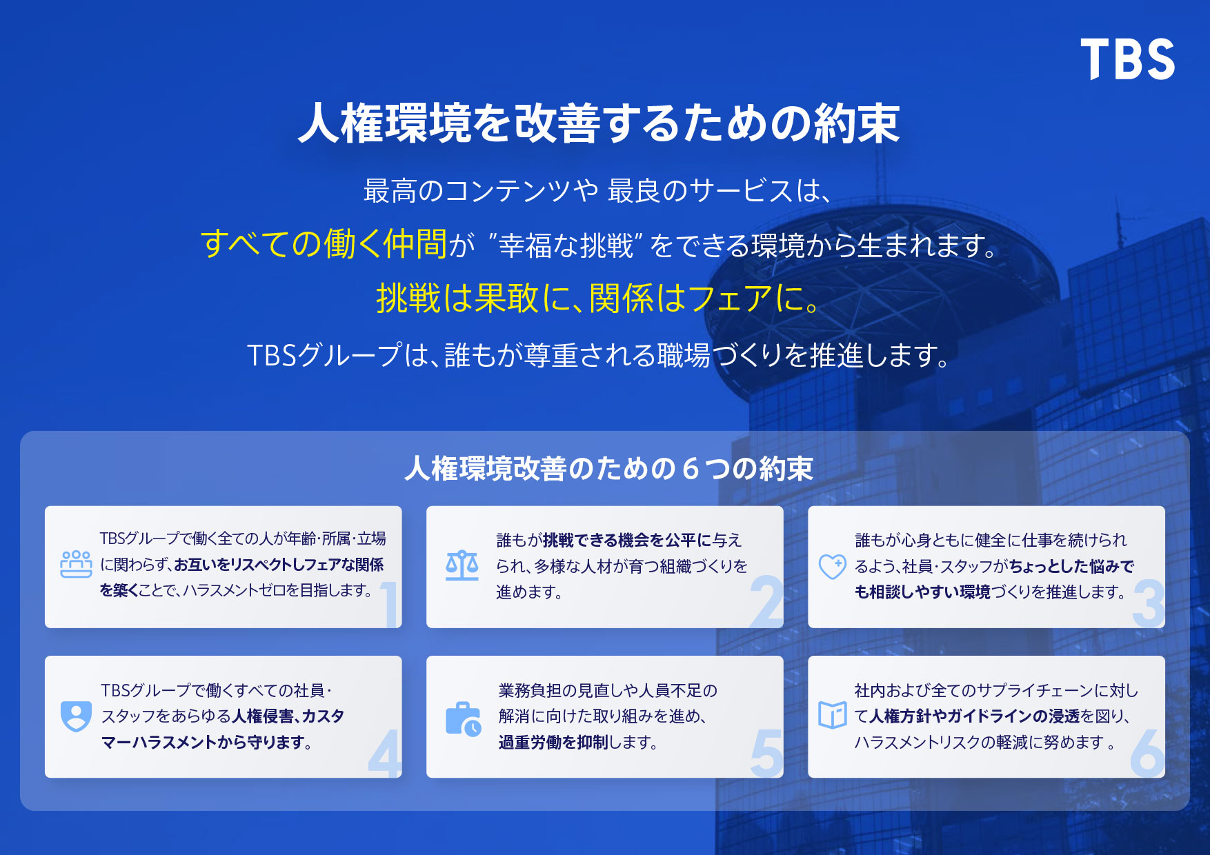 人権環境を改善するための約束